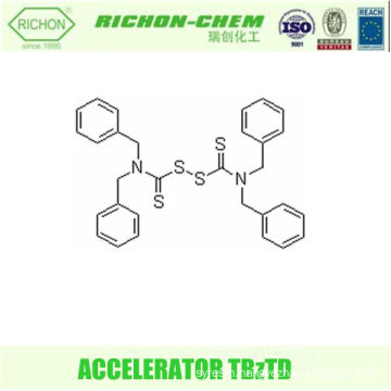 Best Price Accelerators Powder Neutral Package Accelerator TBZTD Chemical Formula C30H28N2S4